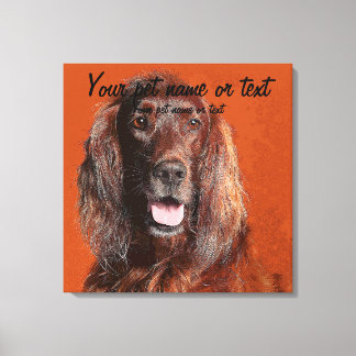 Impressão Em Tela Smart Irish Setter Dog