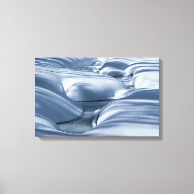 Impressão Em Tela Snowbanks Undulor e Frozen Stream (Frente)