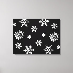 IMPRESSÃO EM TELA SNOWFLAKES DO INVERNO