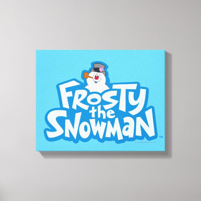 Impressão Em Tela Snowman™ congelado | Logotipo empilhado congelado (Frente)
