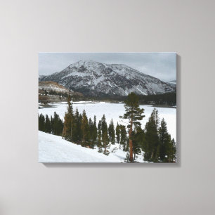 Impressão Em Tela Snowy Ellery Lake California Fotografia de inverno