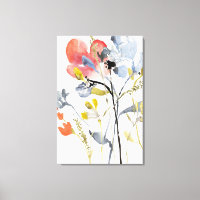 Sobreposição da Flor - Flores de Pastel de Aquarel
