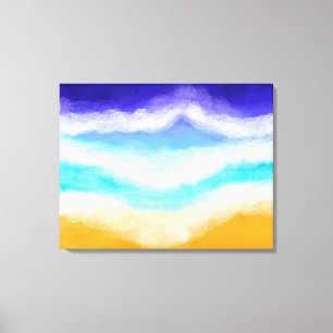 Impressão Em Tela Sobretudo as ondas azuis e lacrimogêneas em Sandy