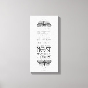 Impressão Em Tela Sobrevivência das citações de Darwin do mais