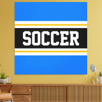 SOCCER Azul Brilho Azul Preto - Listras Amarelas B