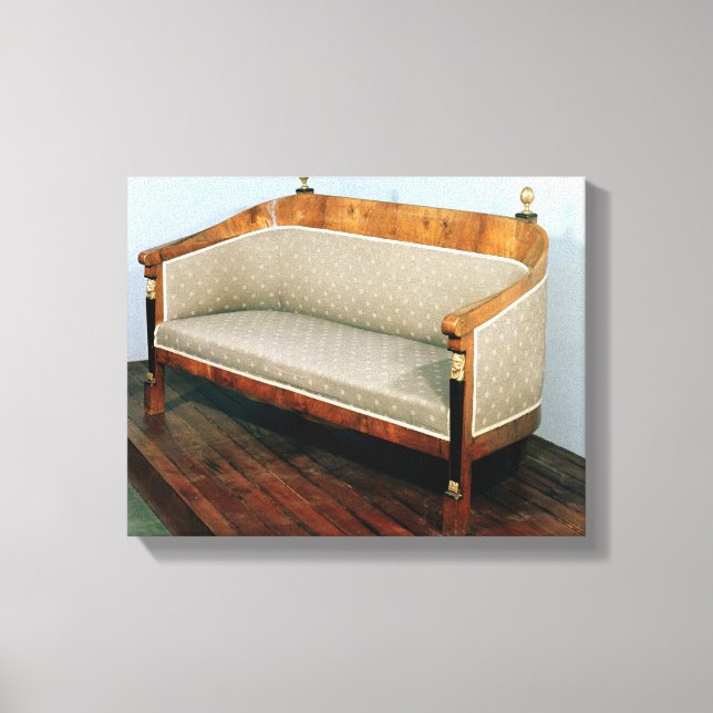 Impressão Em Tela Sofa, estilo Biedermeier, c.1820 (Frente)