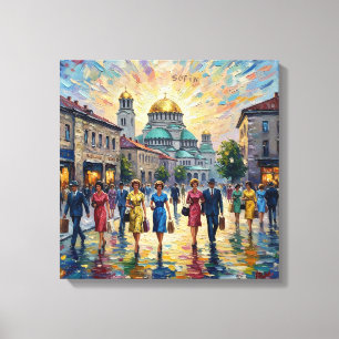 Impressão Em Tela Sófia Bulgária Catedral Alexander Nevsky Arte de P
