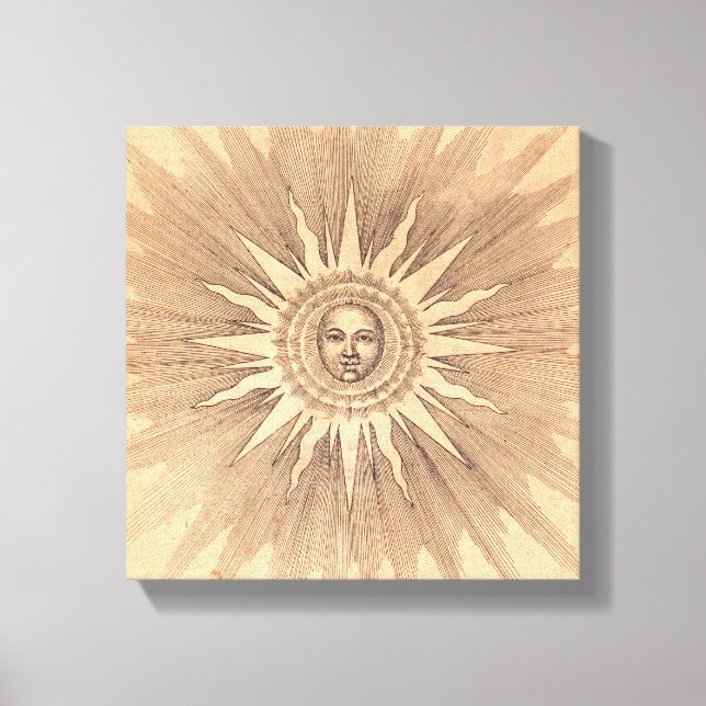 Impressão Em Tela Sol | Robert Fludd | (Frente)