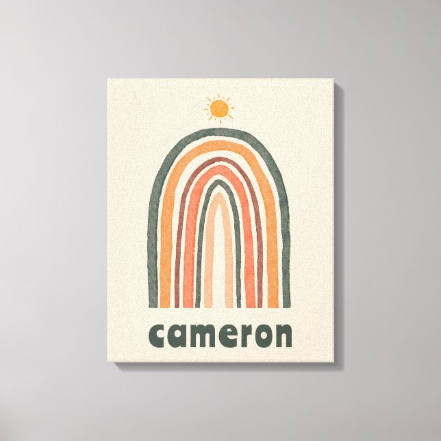 Impressão Em Tela Sol Sobre Um Arco-Íris (Frente)