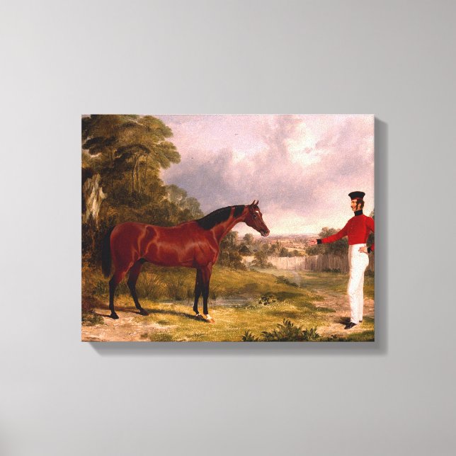 Impressão Em Tela Soldado com Cavalo de Oficial (Frente)