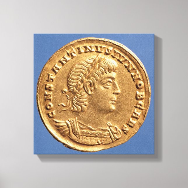 Impressão Em Tela Sólido de Constantino II César (Frente)