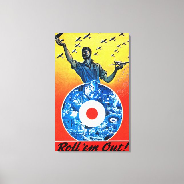 Impressão Em Tela Solte-os da Força Aérea Real Canadense (Frente)