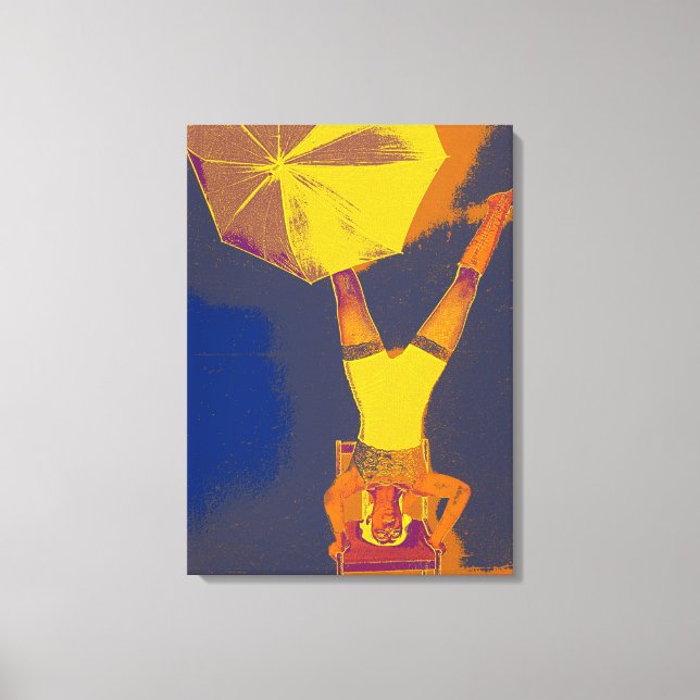 Impressão Em Tela Solteiro de Arte do Capão de Cabeça do Acrobat (Frente)