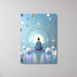 Impressão Em Tela Som do Silêncio Meditativo Abstrato