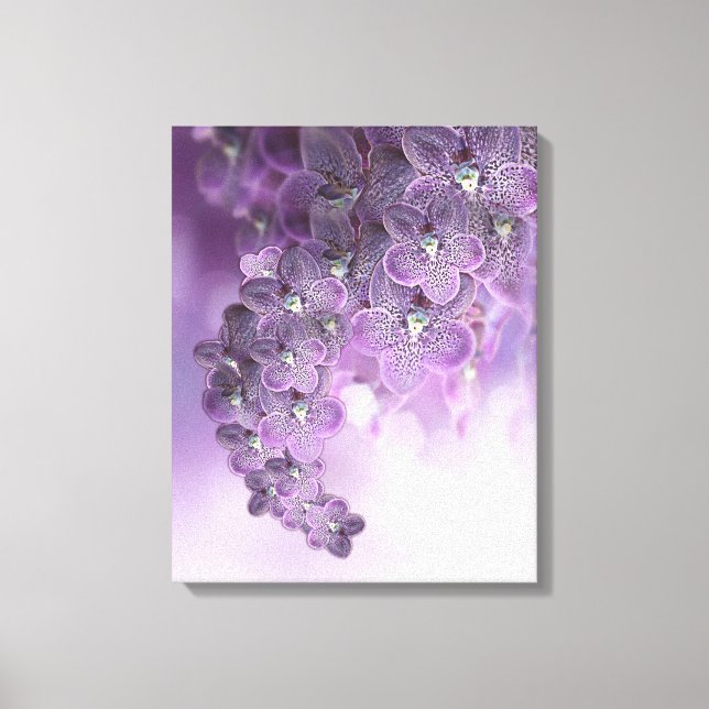 Impressão Em Tela Sombras das orquídeas roxas violetas (Frente)