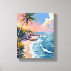 Impressão Em Tela Sonho Acordado com Água Salgada   Mar Costa Aquare