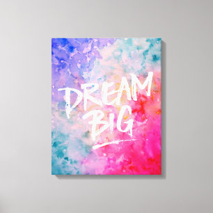 Impressão Em Tela Sonho de Abstrato de Aquarela Grande