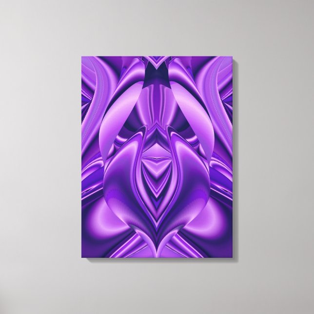 Impressão Em Tela Sonho de Lírio Roxo (Frente)