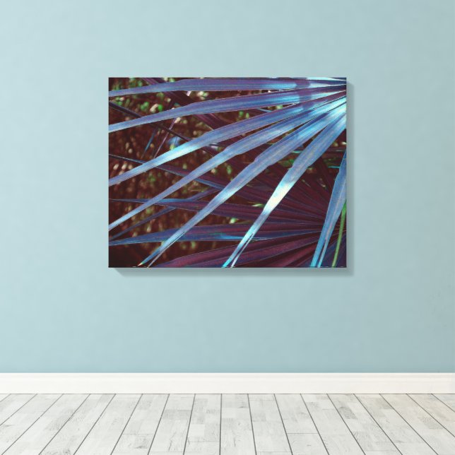 Impressão Em Tela Sonho de Palmetto Azul (Insitu(piso de madeira))
