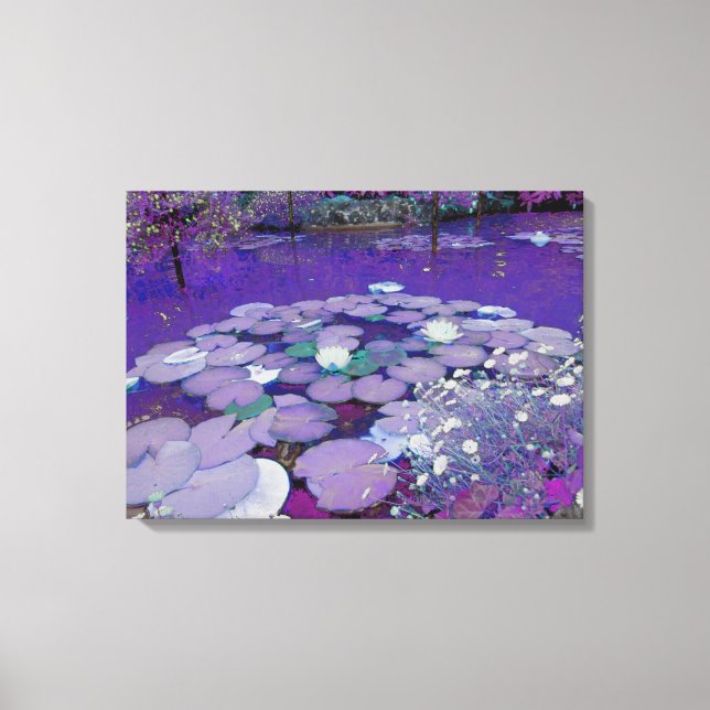 Impressão Em Tela Sonho de Purple Lake (Frente)