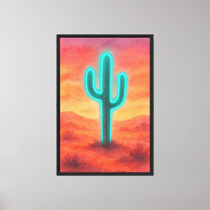 Impressão Em Tela Sonho do Deserto de Neon