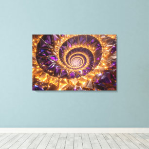 Impressão Em Tela Sonho Espiral do ouro