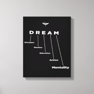 Impressão Em Tela SONHO, presente para empreendedores, motivacional