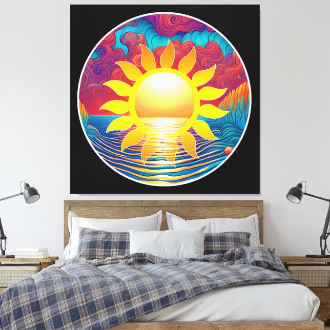 Impressão Em Tela Sonho Sunshine (Insitu(Quarto))