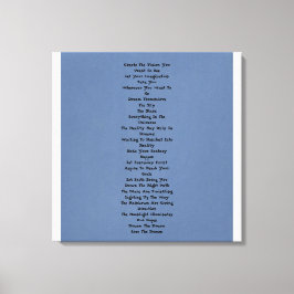 Impressão Em Tela Sonho Tremendo