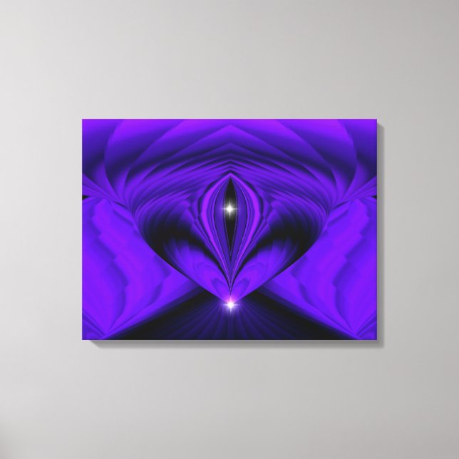 Impressão Em Tela Sonhos Arco-Íris Roxo, Duas Estrelas (Frente)
