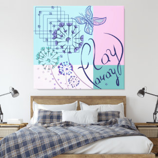 Impressão Em Tela Sonhos de Borboleta