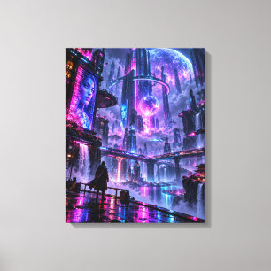 Impressão Em Tela Sonhos de Neon – O Último Vagabundo