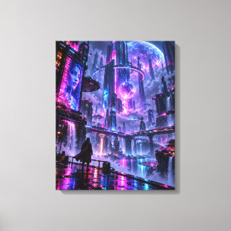 Impressão Em Tela Sonhos de Neon – O Último Vagabundo