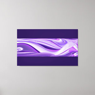 Impressão Em Tela Sonhos de neve roxa, Abstrato Fantasia Arte Arco-