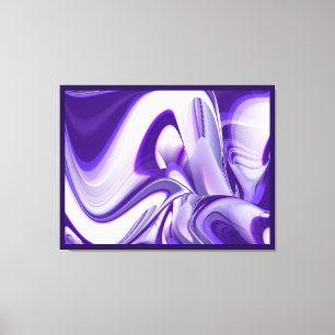 Impressão Em Tela Sonhos Roxos, Arte Arco Arco-Íris Abstrato Fantas