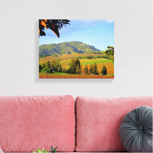 Impressão Em Tela Sonoma County CA Vineyards