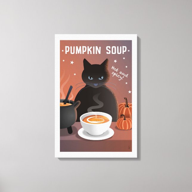 Impressão Em Tela Sopa de Abóbora (Frente)