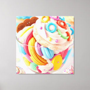 Impressão Em Tela Sorvete Cinco