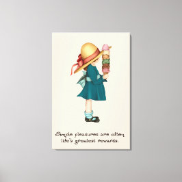 Impressão Em Tela Sorvete de Isabel