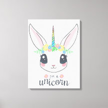 Sou um coelhinho de Unicórnio (arte bonita para me