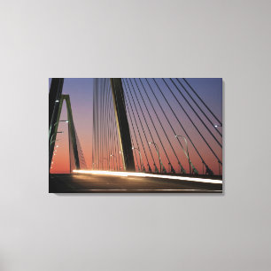 Impressão Em Tela South Carolina, ponte do Jr. de Arthur Ravenel