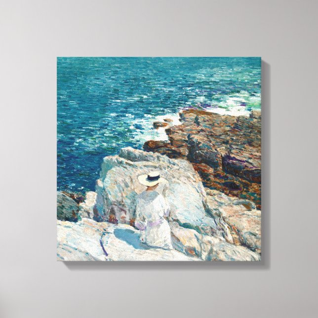 Impressão Em Tela South Ledges, Appledore, por Childe Hassam (Frente)