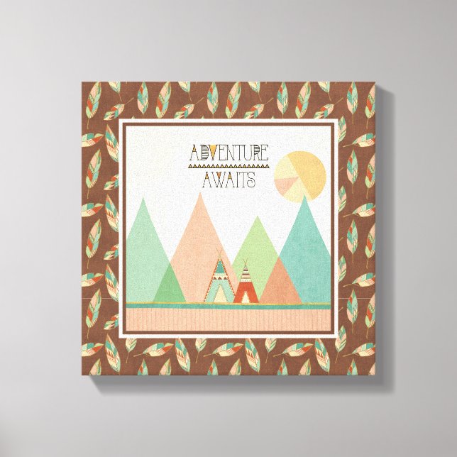 Impressão Em Tela Southwest Geo III | Aguardações De Aventura (Frente)