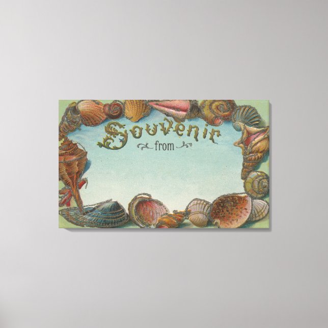 Impressão Em Tela Souvenir De #1 - Qualquer Cidade, Estado (Frente)