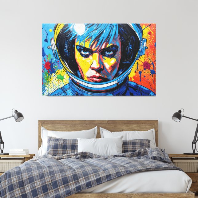 IMPRESSÃO EM TELA SPACE AGE DREAMER 8 (Insitu(Quarto))