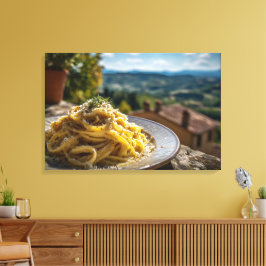 Impressão Em Tela Spaghetti Cacio e Pepe