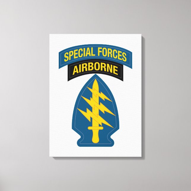 Impressão Em Tela Special Forces insignia Airborne Tab (Frente)