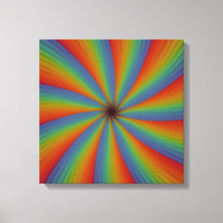 Impressão Em Tela Spectrum Spin – Radiant Chromatic Spiral