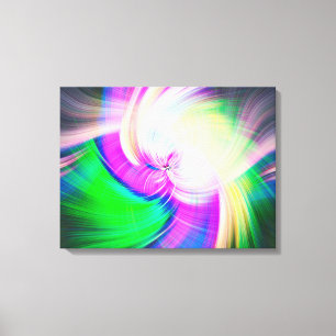 Impressão Em Tela SPIRALFLUO - Fratura Moderna Colorida Psicedélica
