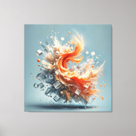 Impressão Em Tela Splash Tropical